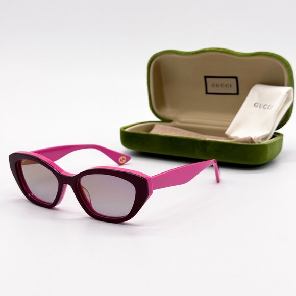 NEW GUCCI SUNGLASSES GG1638S 003 PINK/BLACK WOMEN EYEWEAR GUCCI main image 7